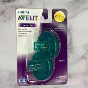 Philips AVENT 2 Pack SCF190/01 Soothie Pacifier for baby 0-3mth Green/Gr…